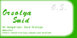 orsolya smid business card